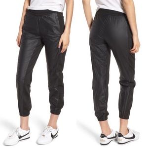 Caara Paneled Jogger Black Pants Size XS NWT